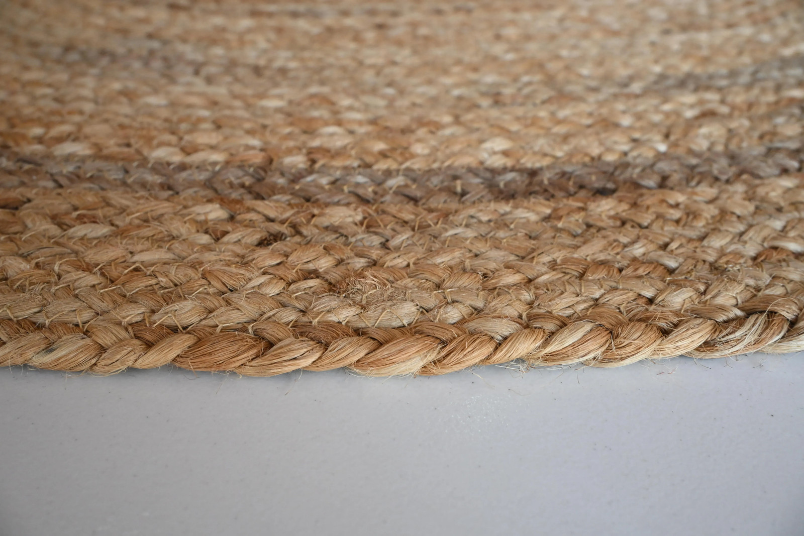 Rugmoda Jute Natural Braided 1.5x2 ft Oval Entryway Doormat Rug gallery