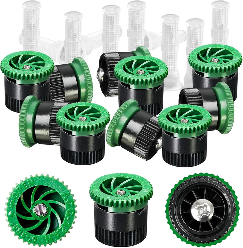 10 Pieces Variable Arc Nozzle, Pop-up Sprinkler Heads Replacement Compatible wit gallery