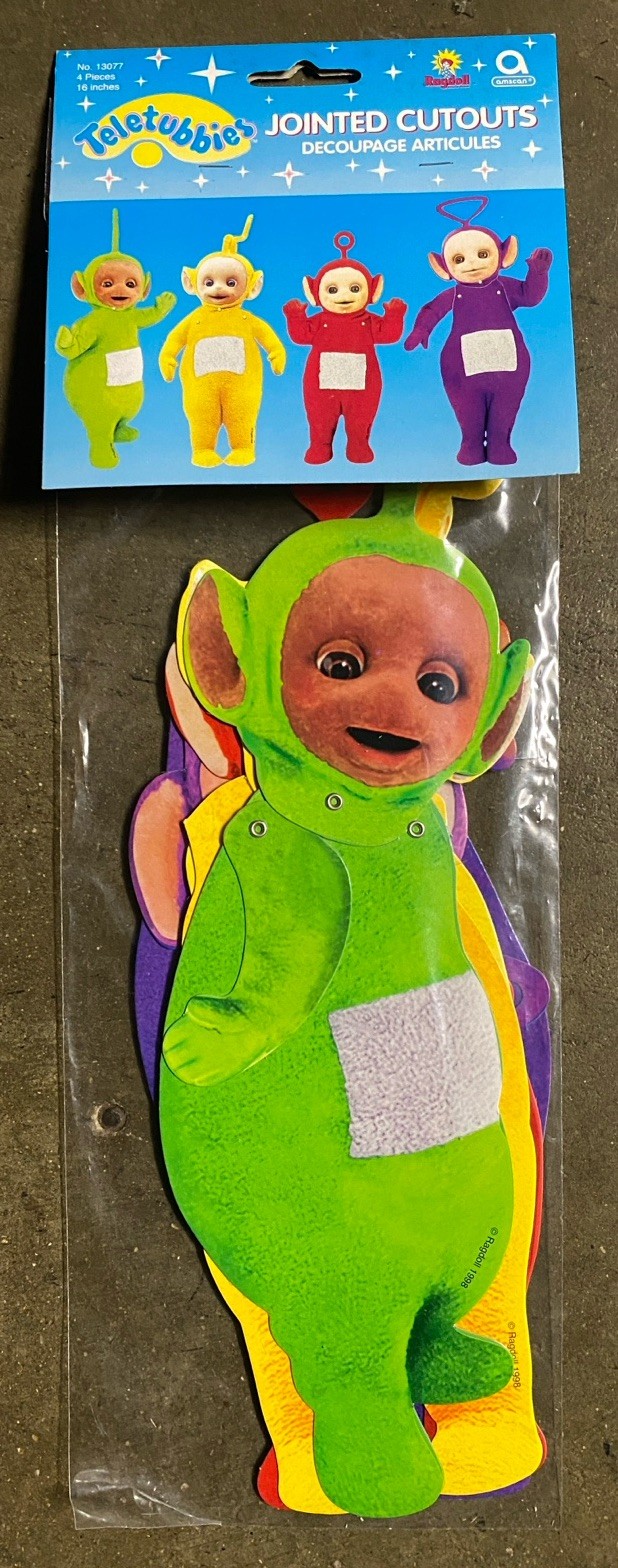 Vintage 1998 Teletubbies 16” Jointed Cutouts Decorations by Amscan - 4 pack New gallery