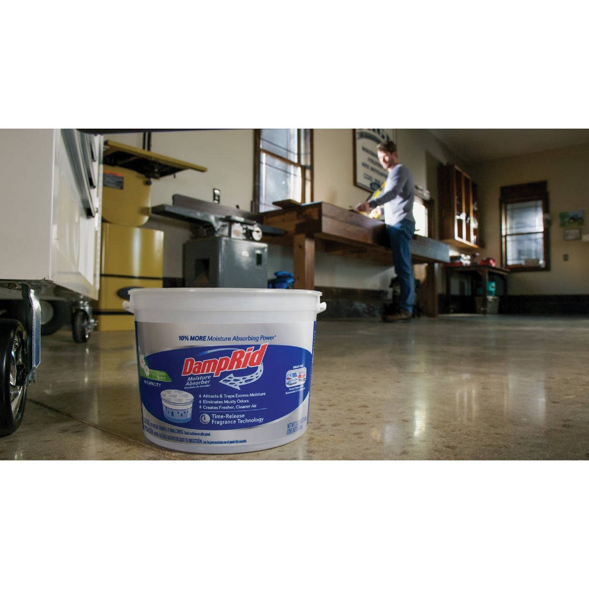 DampRid 2 Lb. 15.5 Oz Hi-Capacity Fresh Scent Moisture Absorber with DampRid gallery