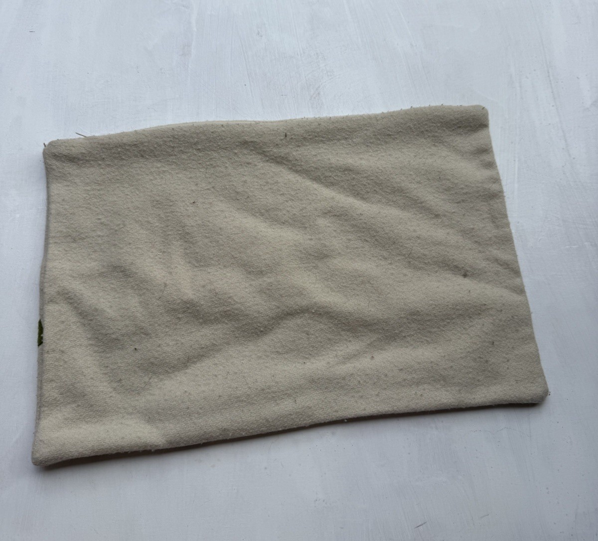 Crate&Barrel Alpine Wool Blend Accent Pillow Cover 12x17” Green Red Ivory Winter gallery