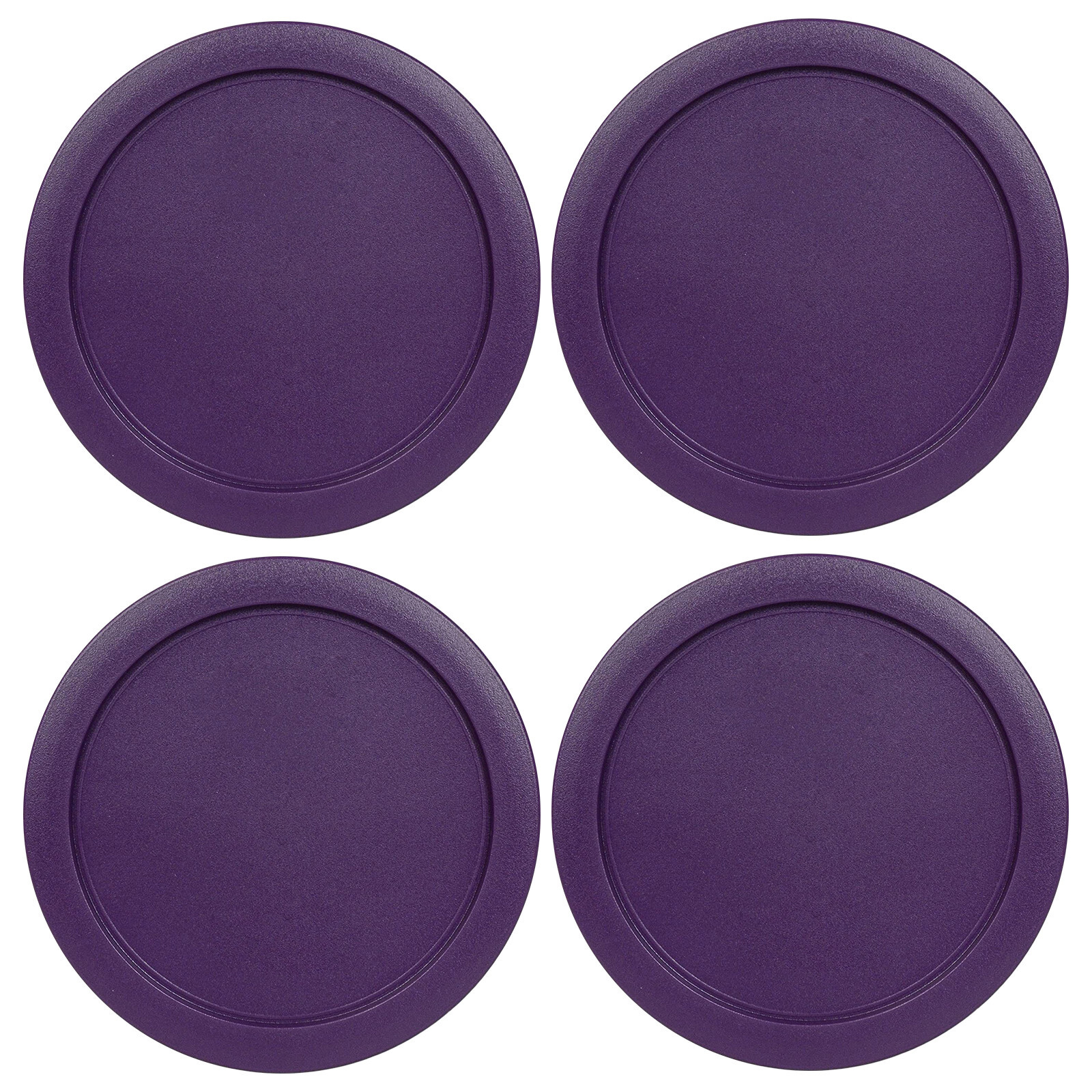 4 Replacement Lids Covers for Pyrex 2-Cup Containers, 5-Inch 7200-PC PURPLE gallery