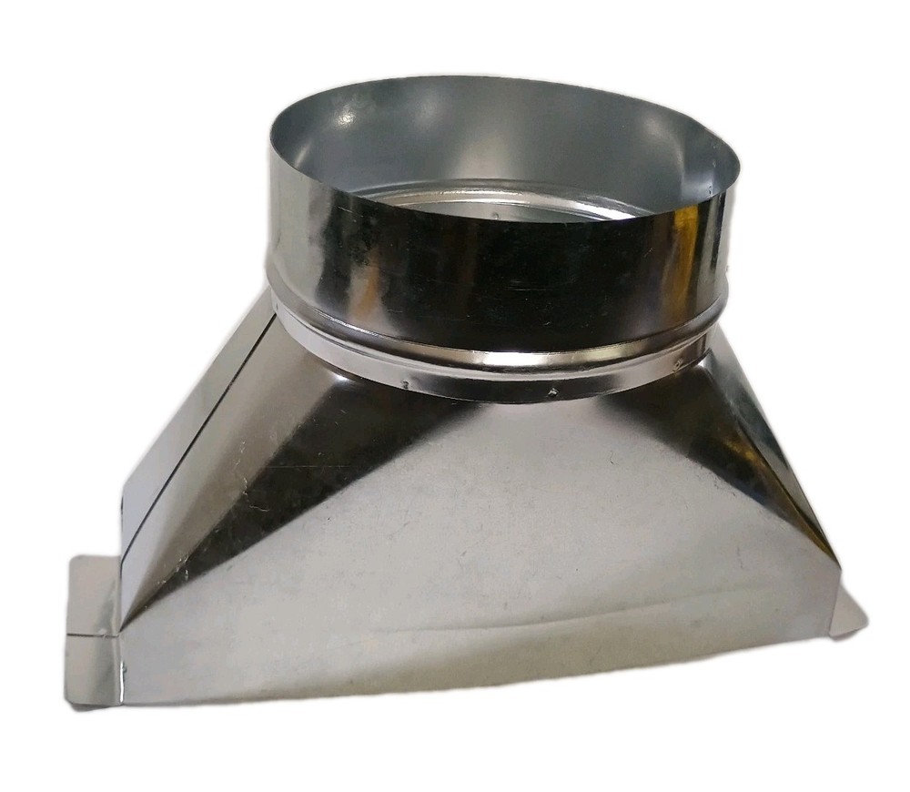 6" Aluminum Rectangular To Round Duct Vent Range Hood Universal Microwave Vent