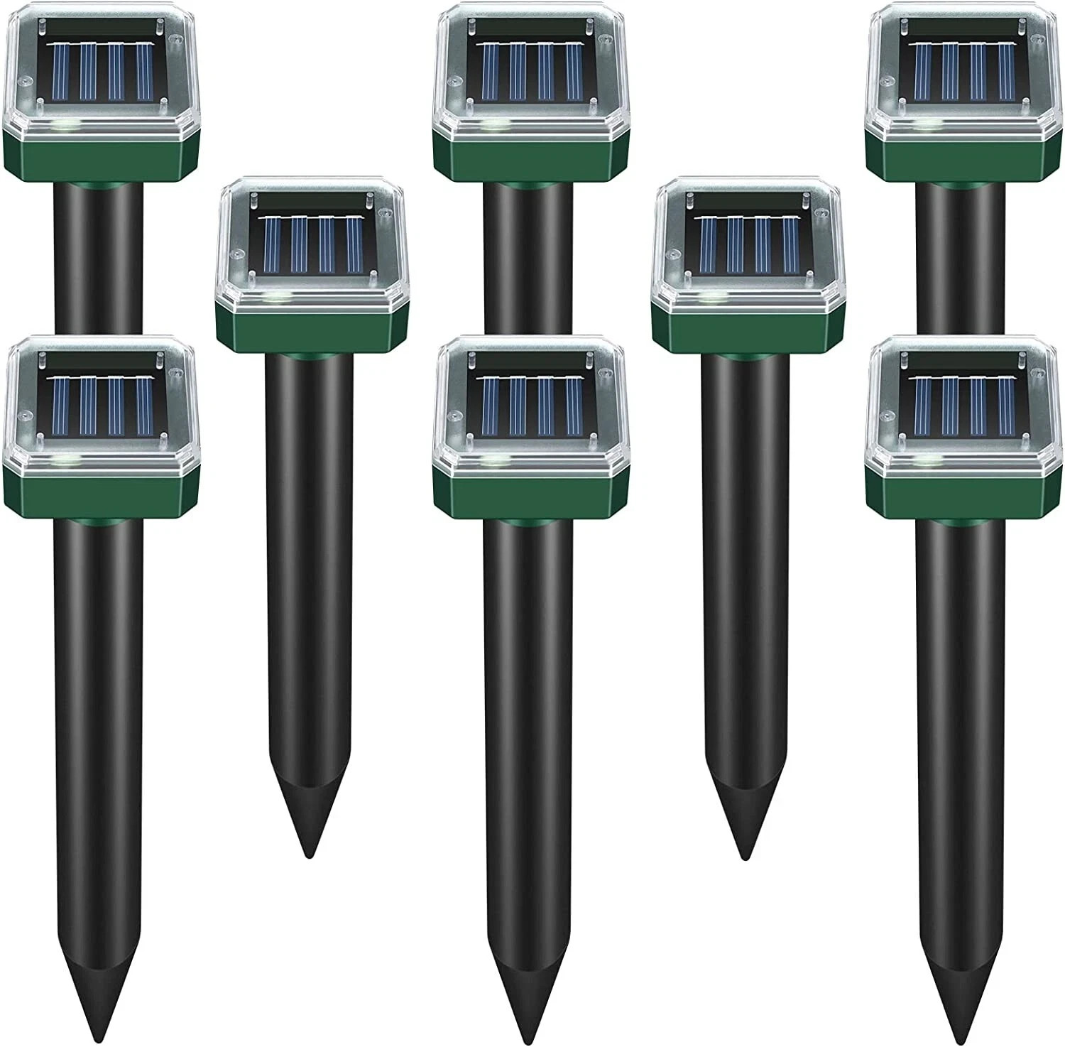 Mole Repellent Solar Powered 8 Pack Sonic Mole Deterrent Spikes for Lawn Garden gallery