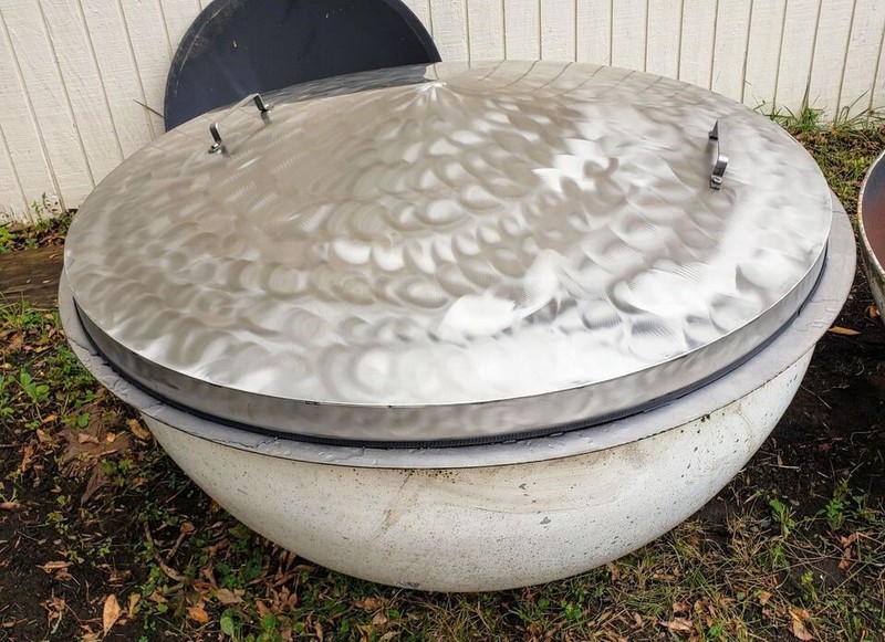 Conical - Cone Shape Fire Pit Covers gallery