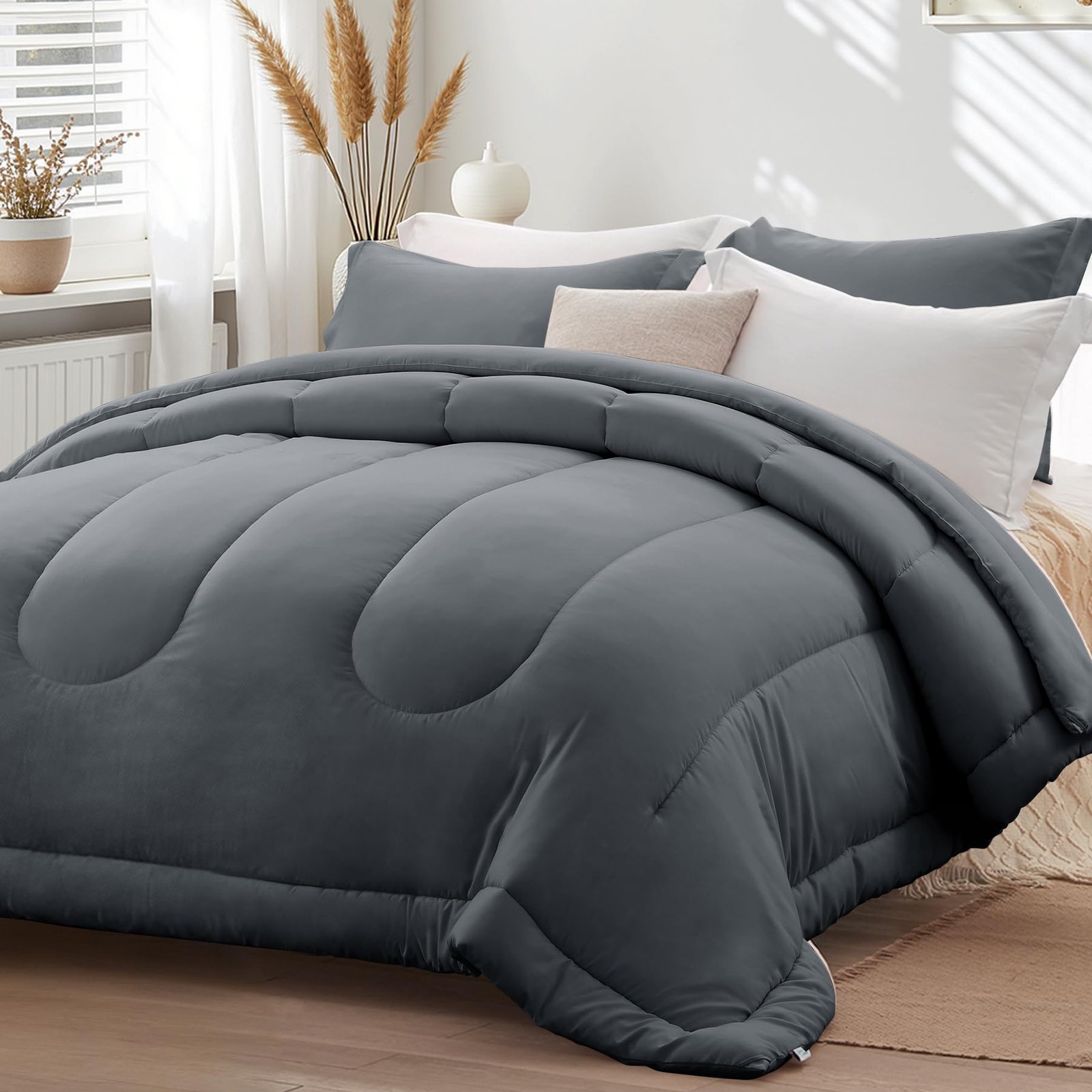 Queen Comforter Set - 3 Pieces Reversible Comforters Queen Size, Lightweight ... gallery