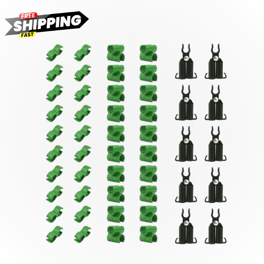 50PCS Adjustable Plant Trellis Connector Clips for 11mm Stakes gallery