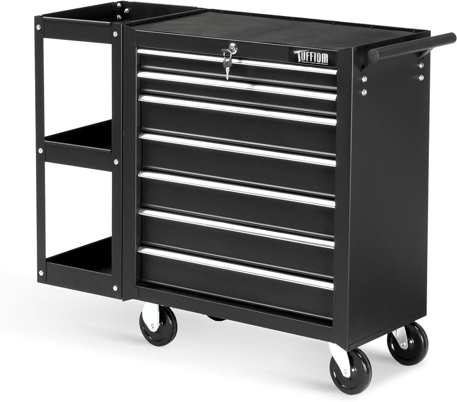 Rolling Tool Chest Tool Box with 7 Drawers & Wheels & Drawer Liners for Garage gallery