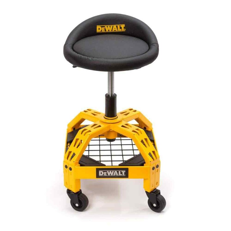 Dewalt Adjustable Shop Garage Stool Rolling Casters Steel Frame DXSTAH025 New gallery