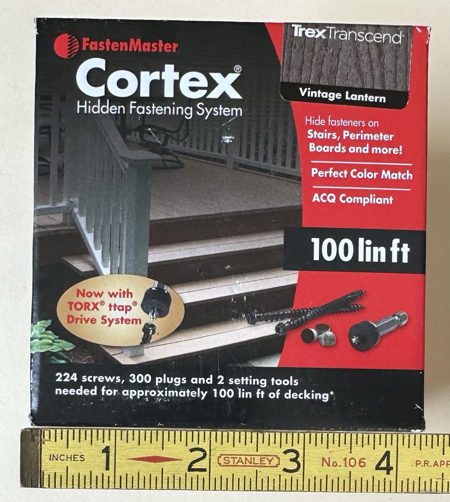 FastenMaster Cortex Hidden Fastening System: 224 screws, bits, plugs, Dark Gray gallery