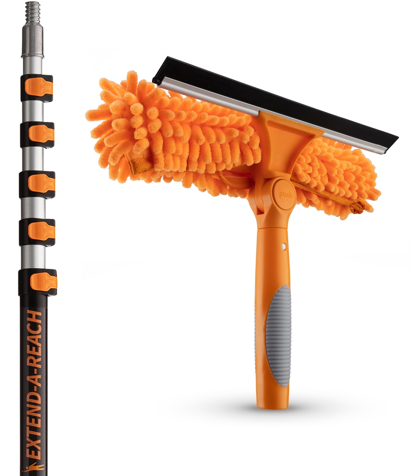 5-24ft Window Washing Kit with Extension Pole (30+ Foot Reach) // Window Clea... gallery