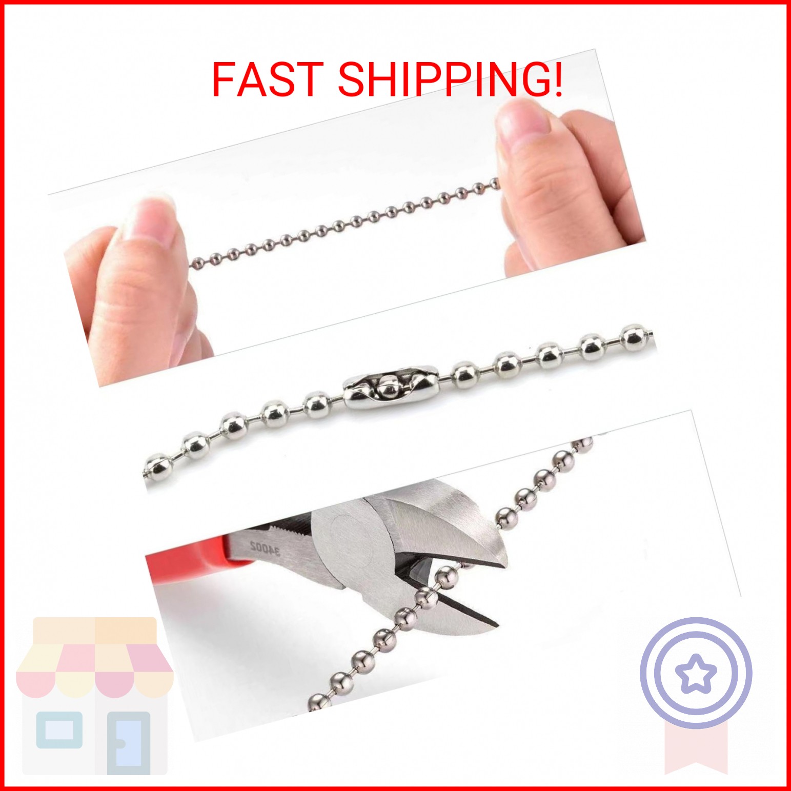 2 Pack Pull Chain String Extension with Connector for Ceiling Fan Light Fixture gallery