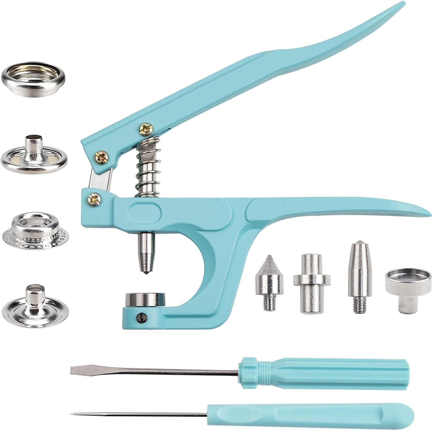 Snap Fasteners Kit, 20Sets 15Mm Stainless Steel Snaps with Pliers, Heavy Duty Bu gallery