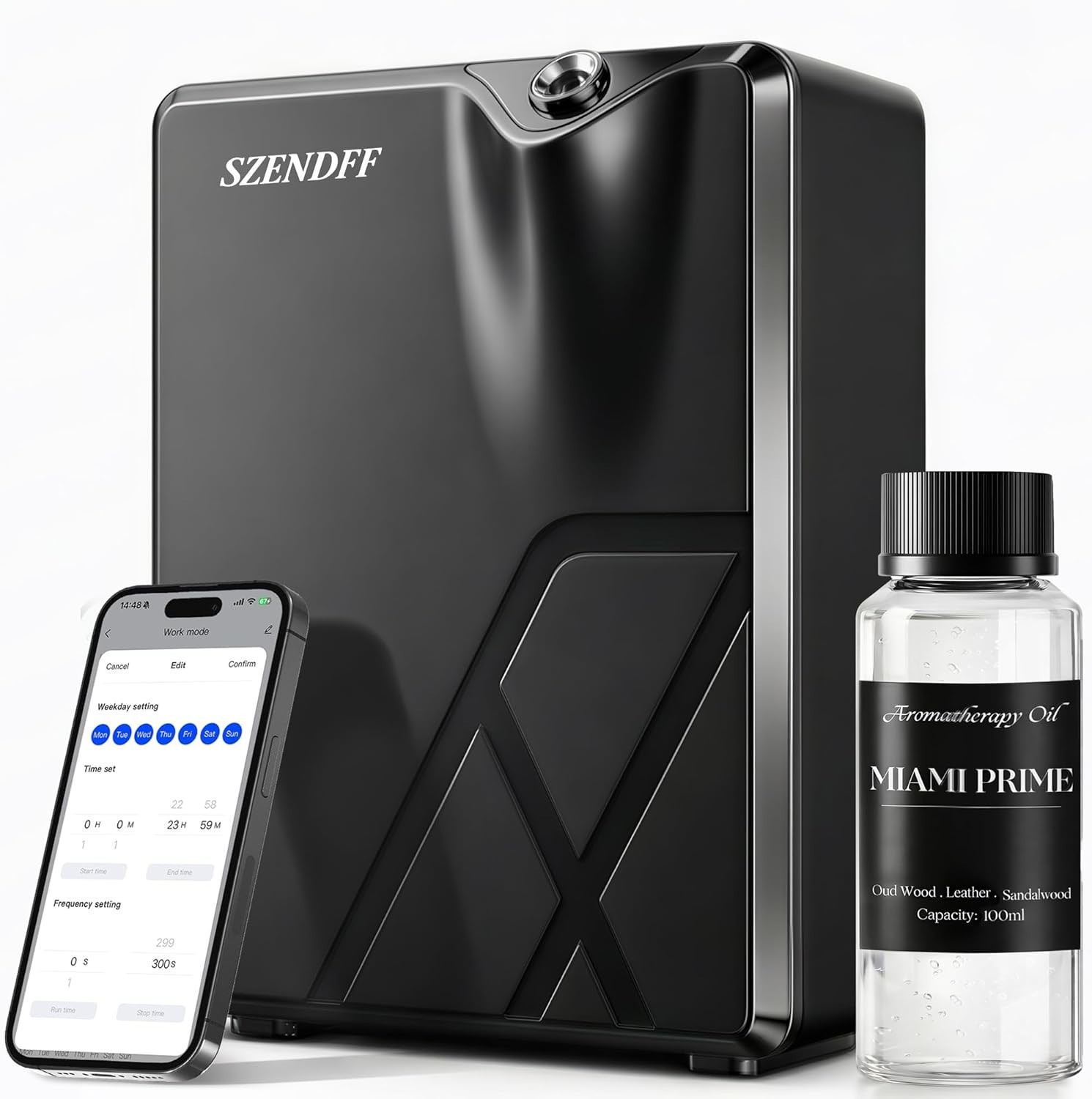 Waterless Essential Oil Scent Diffuser, Wall Mount or Desktop, Smart Life App gallery
