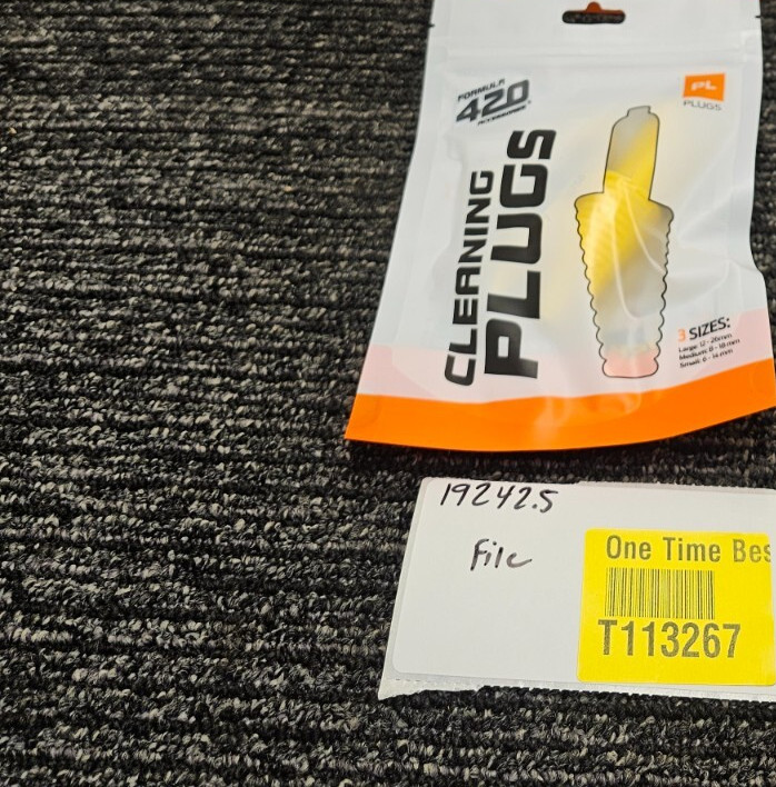 (QTY 2) Formula 420 PL Cleaning Plugs Yellow 3-Piece S/M/L Sizes gallery