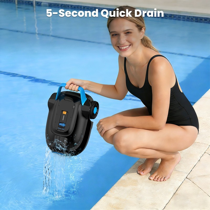 AIRROBO CP02 Automatic Robot Pool Cleaner Vacuum For Inground Pools Robotic Pro gallery