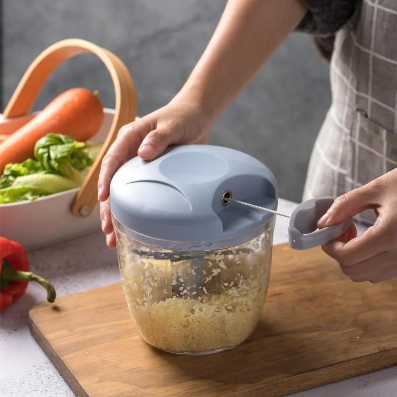 Manual Food Chopper Hand-Pull String – Portable Onion & Garlic Mincer****
