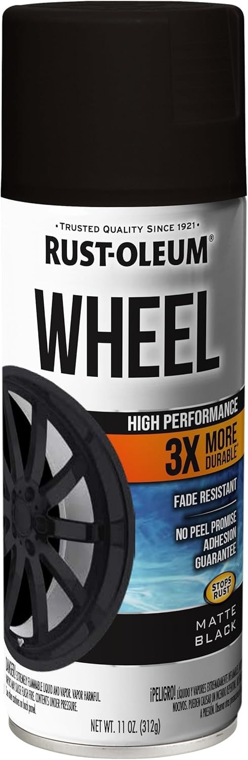 Wheel Coating Spray Paint Car Trucks Metallic Matt Black Rims Stop Rust Durable gallery