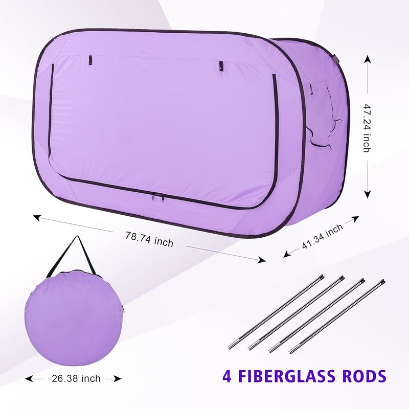 Violet Indoor Bed Tent - Privacy Canopy with Light Blocking for Sweet Dreams gallery