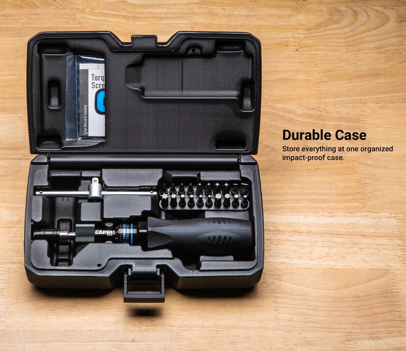 Capri Tools 21075 Certified Torque Limiting Screwdriver Set 10 to 50 inch-pounds gallery