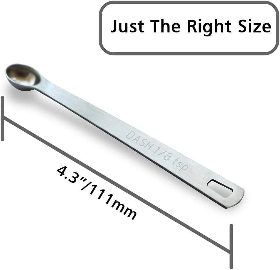 2PCS 1/8 Teaspoon(1/8Tsp, 0.625 Ml, Dash) Single Tiny Measuring Spoon, Small Ind gallery
