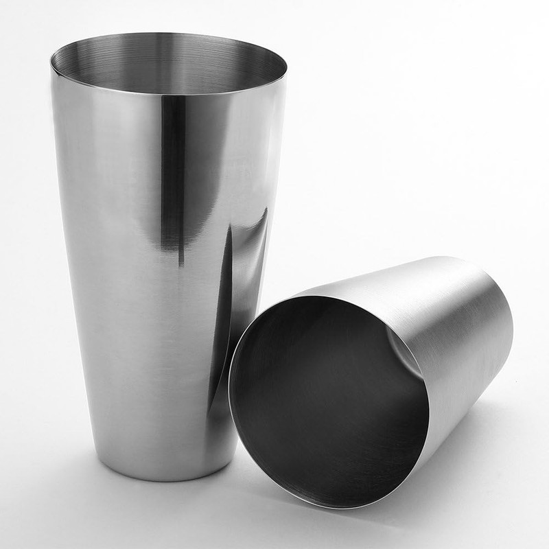 Boston Shaker by , Professional Stainless Steel Cocktail Shaker Set, Including 2 gallery