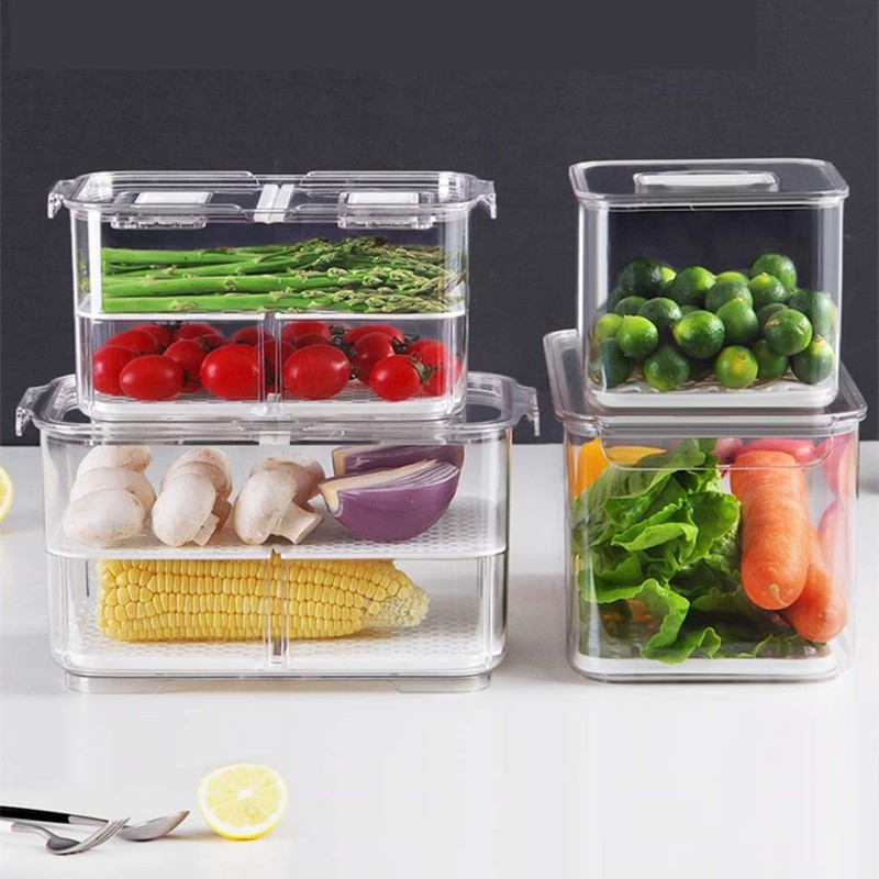 SANNO Vegetable Fruit Storage Containers, Food Storage Containers Fridge Prod... gallery