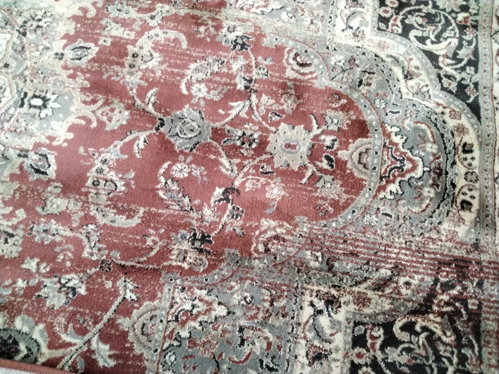 RUST / BLACK 6'-7" X 9'-2" Back Stain Rug, Reduced Price 1172743853 VTG574G-6 gallery