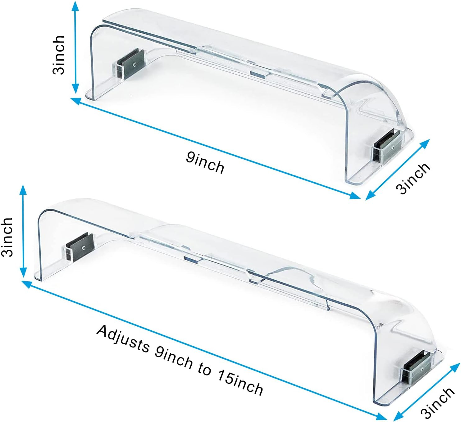 5 Pack Clear Adjustable Air Vent Deflector for Vents, Magnetic Heat and Air Defl gallery