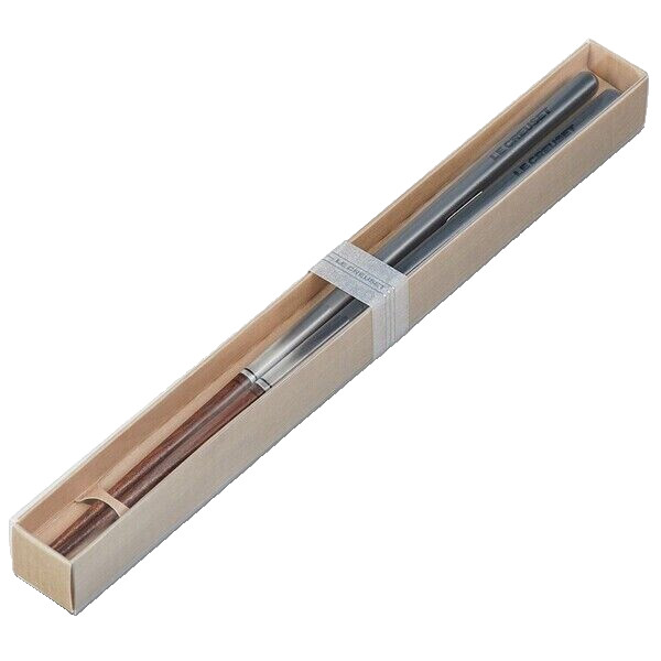 Le Creuset Square Chopstick 1 pair - choose a color - Natural wood 23cm NIB gallery