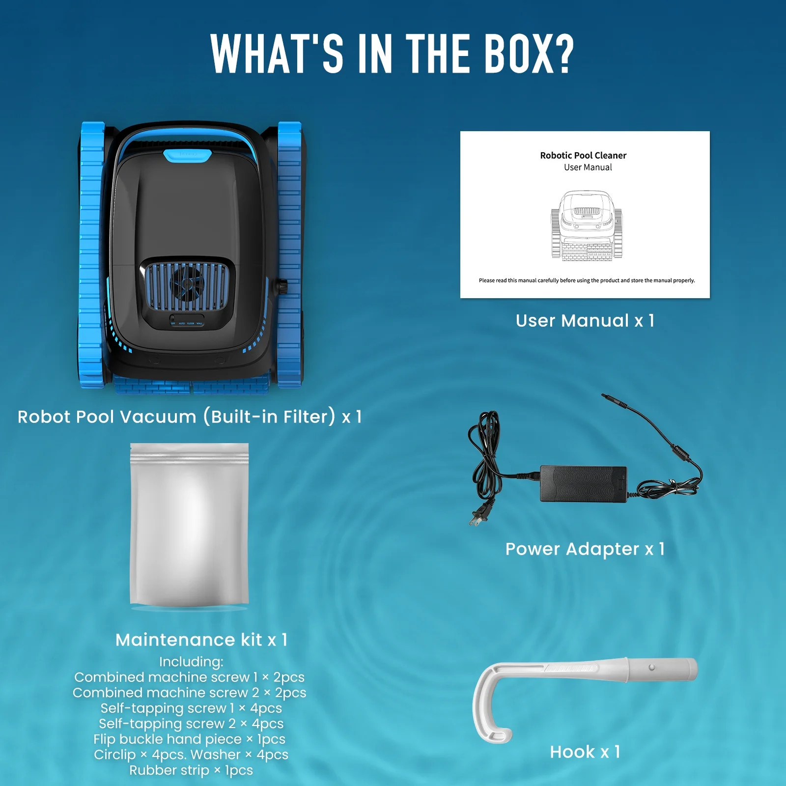 AIRROBO CP40 Cordless Robotic Pool Cleaner with Wall Climbing, 120-Min Runtime, gallery
