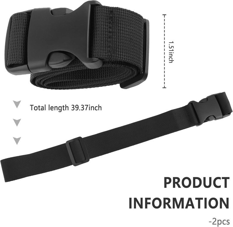 2Pcs 39" Car Battery Tie Down Strap with Elastic Buckle Adjustable Battery Strap gallery