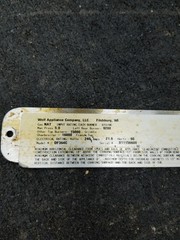Genuine WOLF Range Oven, Selector Switch # 815341