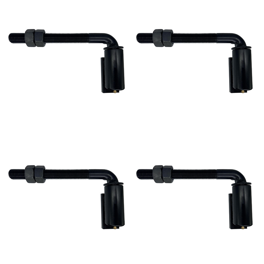 Sidco Supply 3/4" Inch J-Bolt Gate Hinge 8.5" Inch Length-4 Pack