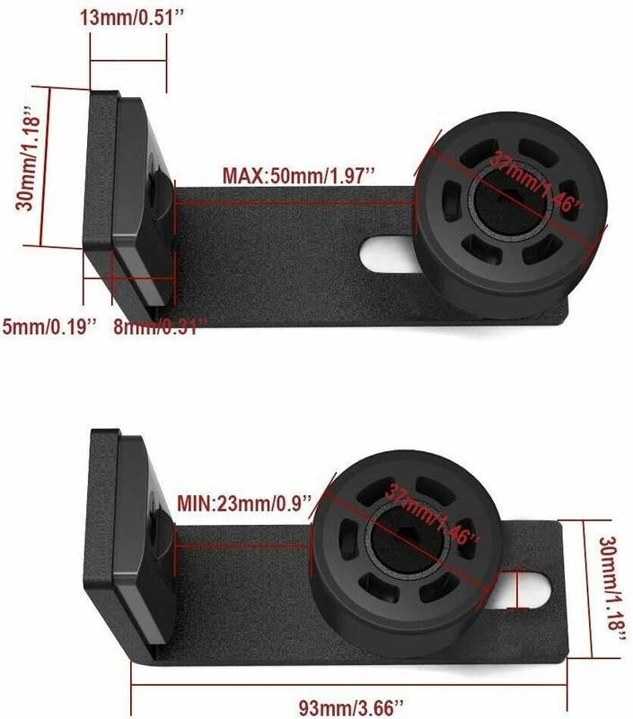 CCJH 1PC Adjustable Floor Guide for Sliding Barn Door Hardware Kit Wall-mounted gallery