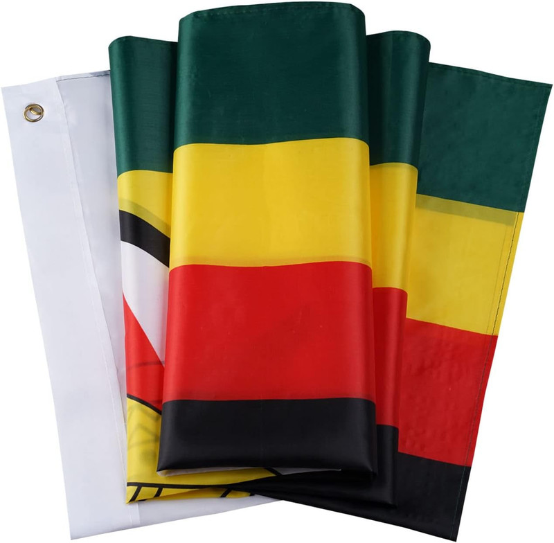 DANF Zimbabwe Flag 3X5 Ft Thick Polyester, Fade Resistant, Brass Grommets, Canva gallery