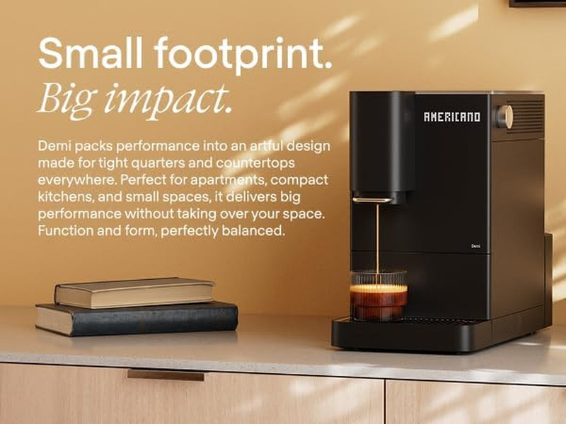 Demi Compact Fully Automatic Espresso Machine - Roaster-Approved Espresso Settin gallery