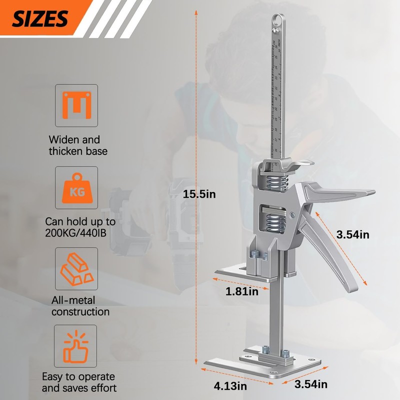Labor Saving Arm Jack 2 Pack, 15.5 Inch All-Metal Hand Jack Lift Tool, Multif... gallery