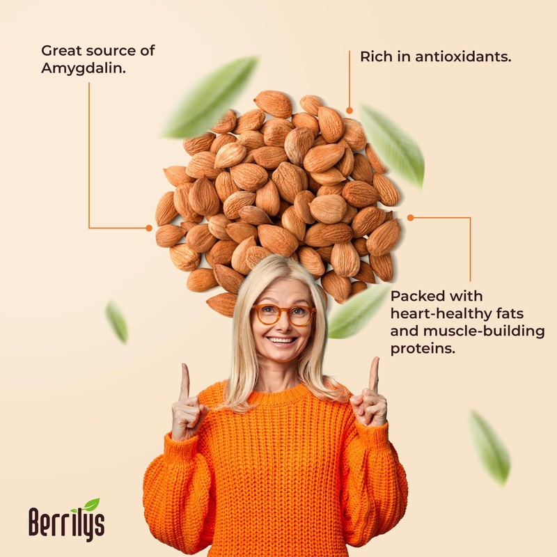 New Organic Bitter Apricot Kernel 1LB Raw Premium Seeds Unpasteurized Non-GMO US gallery
