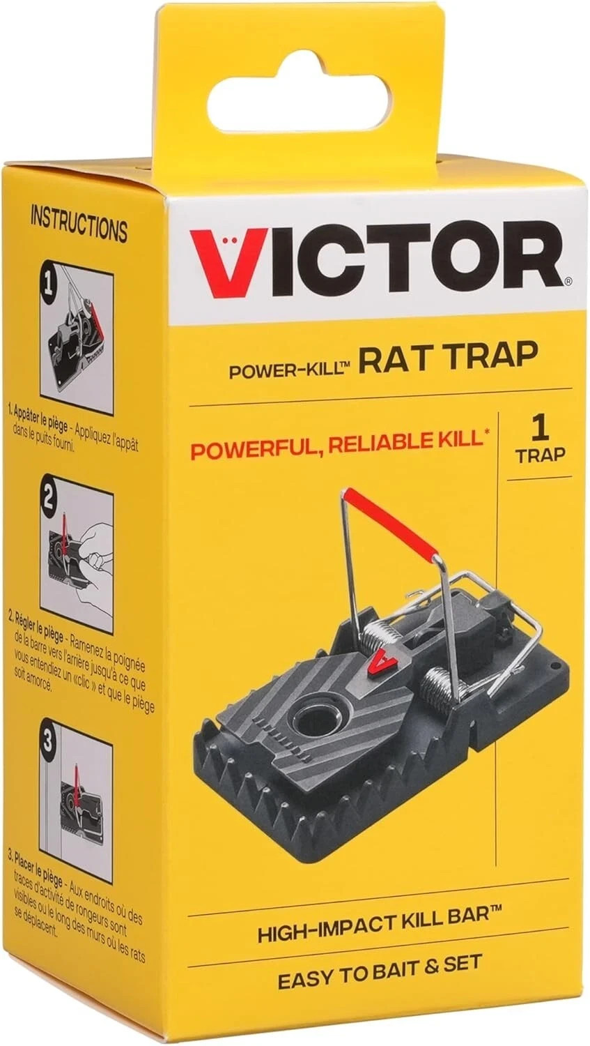 M144B Instant Power-Kill Easy Set Reusable Rat Trap - New in Packaging - Victor gallery