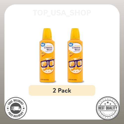 (2 pack) Great Value Cheese Wow! Spray Cheese, Cheddar, 8 oz... gallery