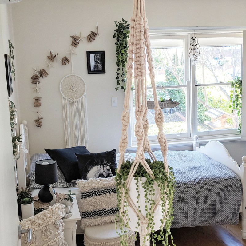 Macrame Plant Hanger - Large - Natural - Handmade gallery