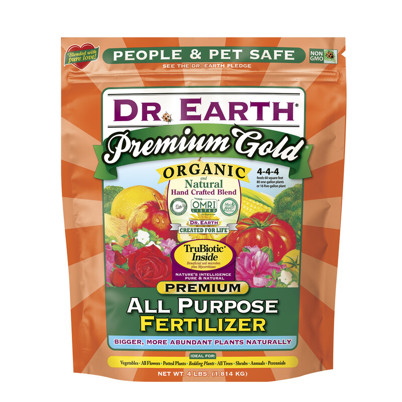 Dr. Earth 706P Premium Gold All Purpose Fertilizer, 4-4-4, 4 Lb gallery
