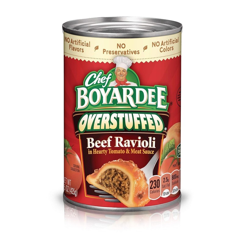 Emergency Meal Solution: 15 Oz Overstuffed Beef Ravioli - Pack of 6 Cans gallery