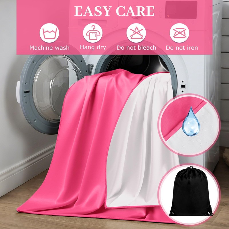 Tisancy Waterproof Bed Blanket Queen Size 78'' x 82'' Pink X 82'', gallery
