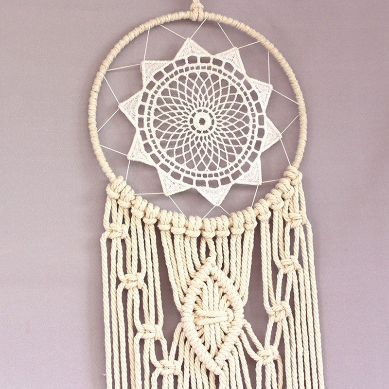 1pc Circle Macrame Kit Macrame Wall Hanging Supplies L2V51184 gallery