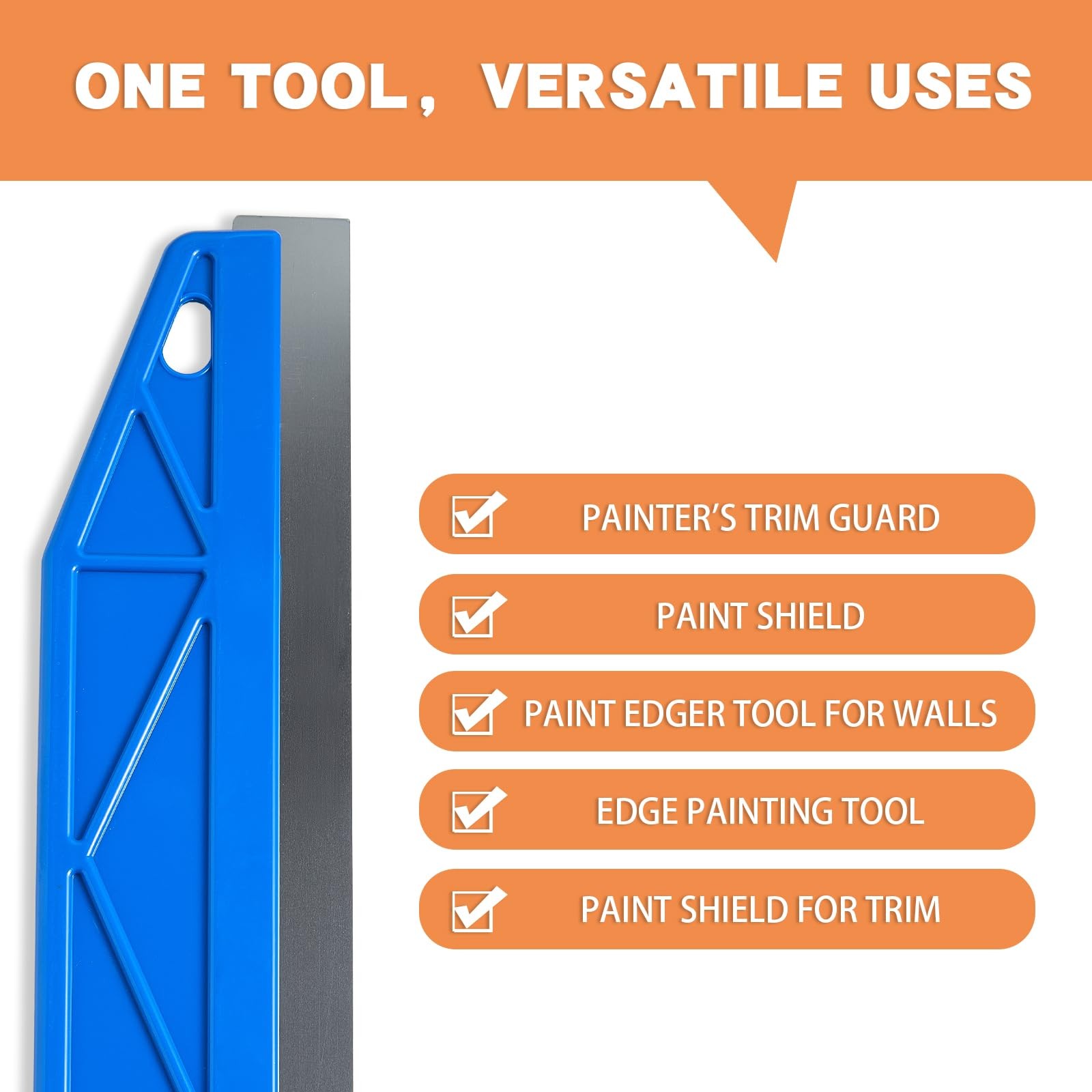 12 Inch Painter Trim Guard Paint Shield Edge Tool Precise Trimming Blue gallery