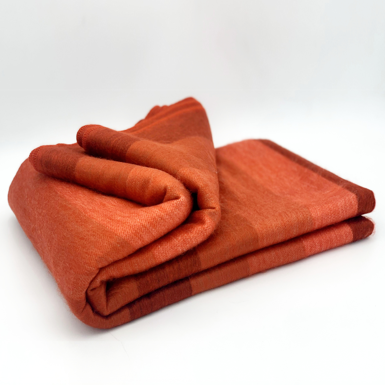 SOFT & WARM RED BORDO STRIPED ALPACA LLAMA WOOL BLANKET PLAID 90"x65" QUEEN gallery