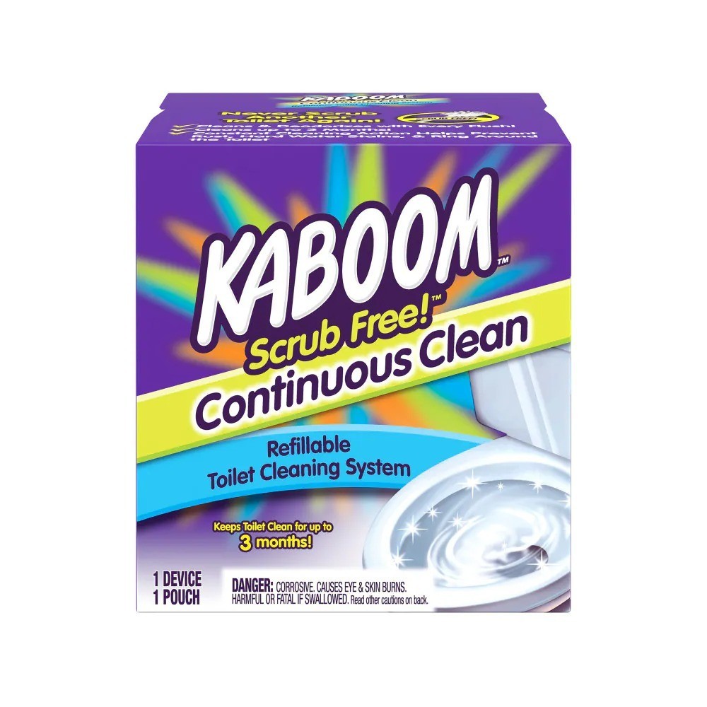 Kaboom Scrub Free Continuous Clean Toilet Cleaning System Kit gallery