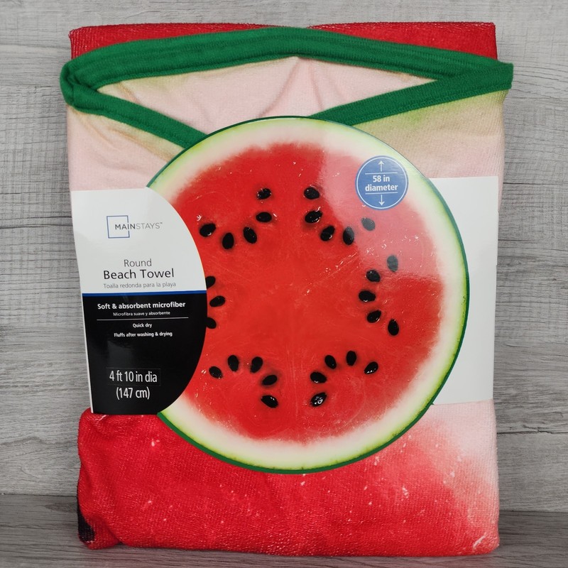 Giant Round Watermelon 🍉 Beach Towel | Mainstays gallery